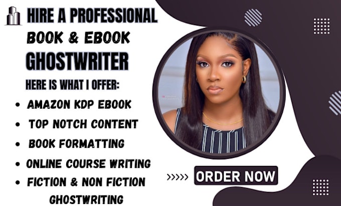 Gig Preview - Be your ghost book writer, ebook writer, ghostwriter, books and ebook writing