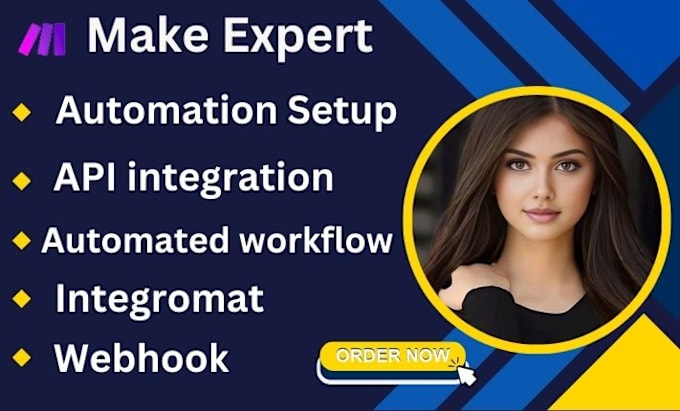 Gig Preview - Create make com automation zapier integromat made com API pabbly