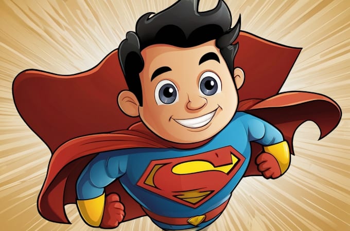 Gig Preview - Create vector super hero character