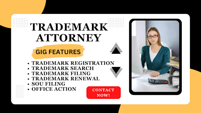 Gig Preview - File and search your trademark application as your trademark attorney