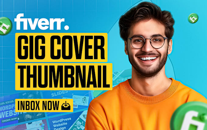 Gig Preview - Design custom fiverr thumbnail, fiverr gig image, fiverr gig picture, gig cover