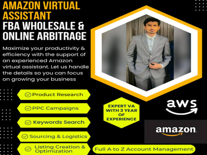 Gig Preview - Be your expert amazon fba wholesale virtual assistant of amazon store