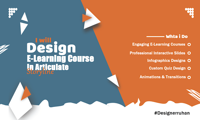 Gig Preview - Design elearning course in articulate storyline and adobe captivate