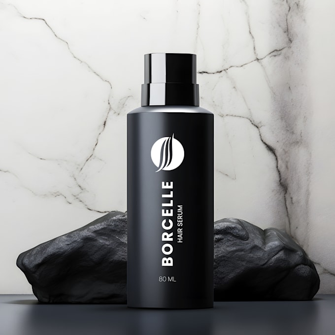 Gig Preview - Bottle mockup in creative style