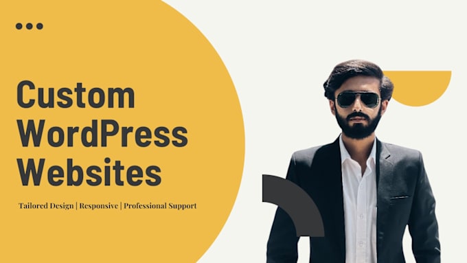 Gig Preview - Build a custom wordpress website with themes and plugins