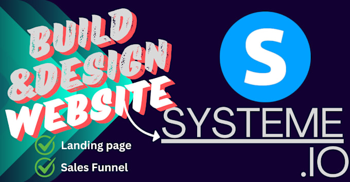 Gig Preview - Build converting landingpages and salesfunnels in systeme io