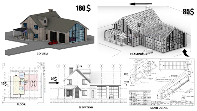 Gig Preview - Do all architecture designs, floor plan, house plan in revit or cad