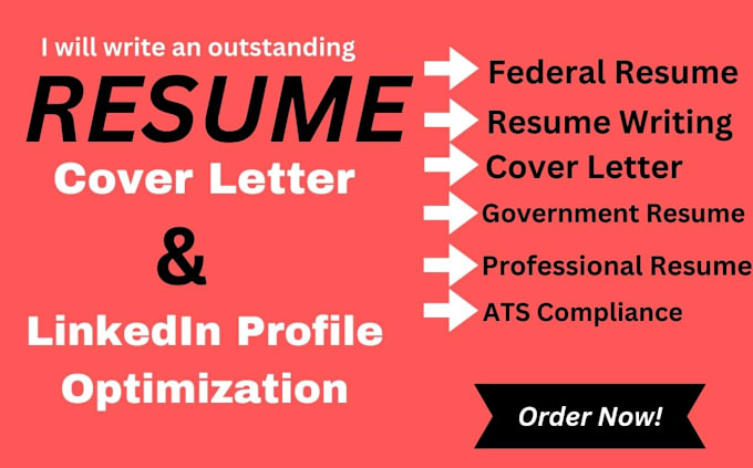 Gig Preview - Write a perfect federal resume,cover letter, government resume writing