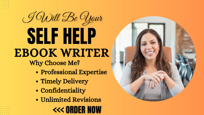 Gig Preview - Be your self help ebook, ebook writer, book formatting, ghost book writer