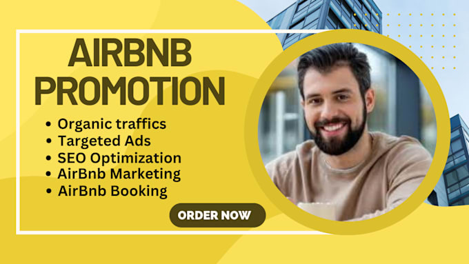 Gig Preview - Do airbnd promotion, airbnb listing, booking, vrbo, airbnb marketing