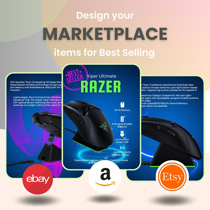 Gig Preview - Create infographic design for your marketplace