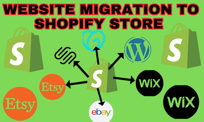 Gig Preview - Transfer or copy clone website migrate godaddy wix ebay etsy website to shopify