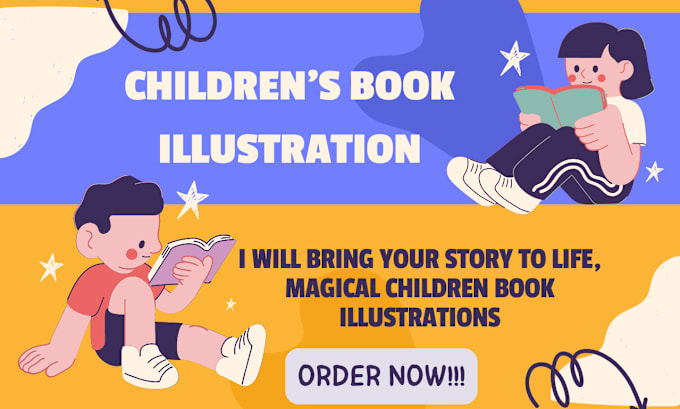 Gig Preview - Bring your story to life, magical children book illustrations