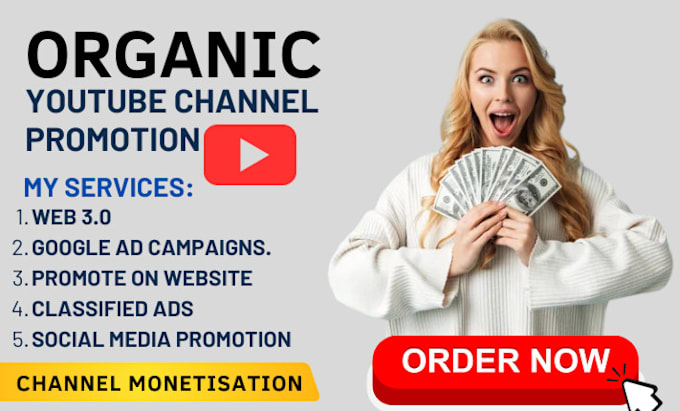 Gig Preview - Do organic USA youtube video promotion, USA channel promotion to USA audience