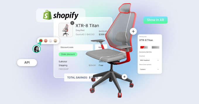 Gig Preview - Configure 3d product personalizer using vectary for shopify