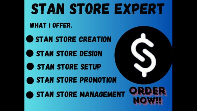 Gig Preview - Do stan store promotion and marketing, stan store design