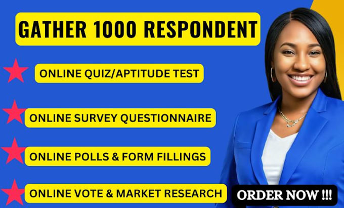 Bestseller - rally 1000 respondents to fill out your online survey questionnaire form