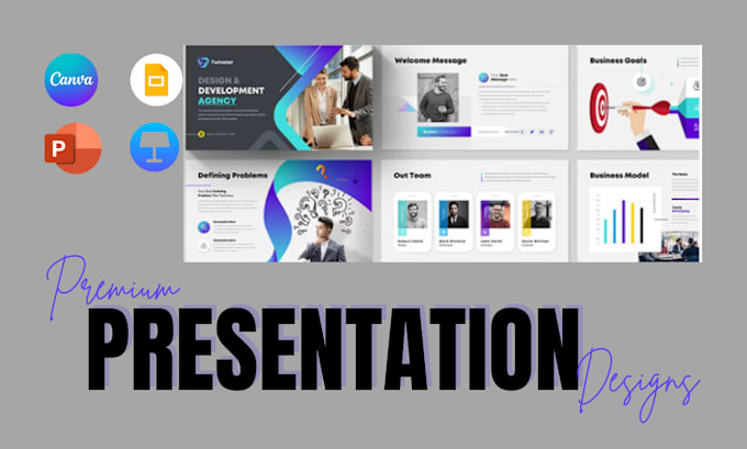 Gig Preview - Design business powerpoint presentation, investor pitch deck, canva PPT