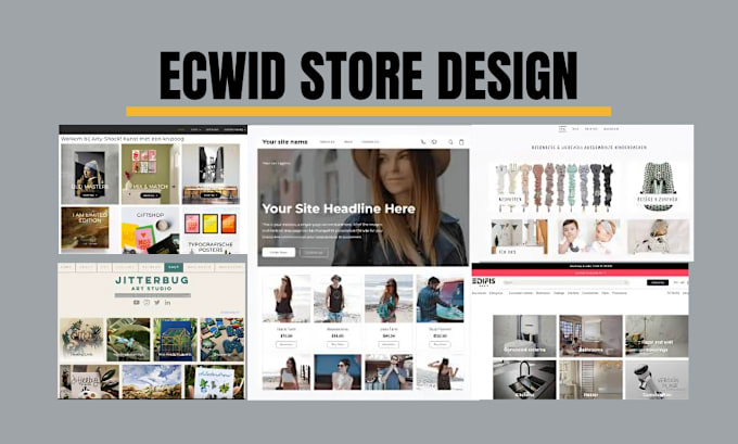 Gig Preview - Ecwid store design, redeisgn wix online store, godaddy, ecommerce, bigcommerce