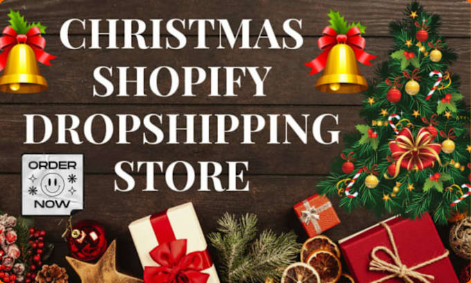 Gig Preview - Create a christmas shopify store, christmas shopify dropshipping store for sales