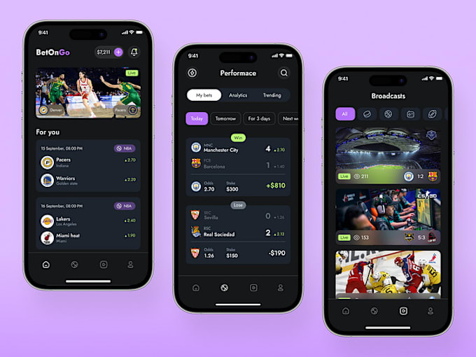 Gig Preview - Develop sport bet website sport bet app bet app sportsbook app