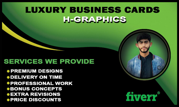 Gig Preview - Do custom, digital, modern business and visiting card design