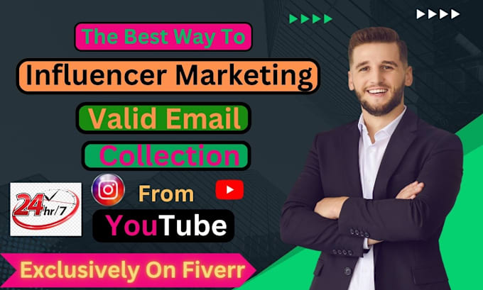 Gig Preview - Provide youtube influencer research and email leads for outreach campaign