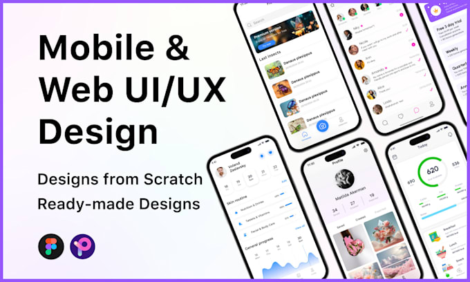 Bestseller - do UI UX design for mobile app in figma