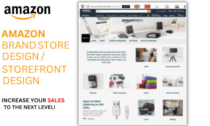 Bestseller - do eyecatching amazon storefront design, amazon brand store, amazon ebc design