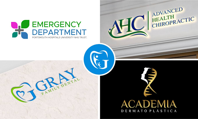 Gig Preview - Create hospital, dental, healthcare, wellness, and medical clinic logo design