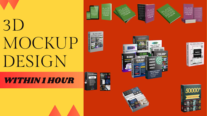 Bestseller - do professional ebook and book cover mockups design