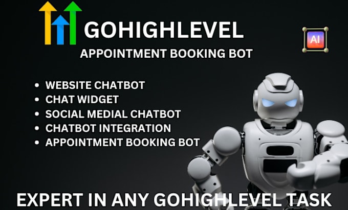 Gig Preview - Setup gohighlevel chatgpt, ghl ai chatbot integration, ai appointment setter