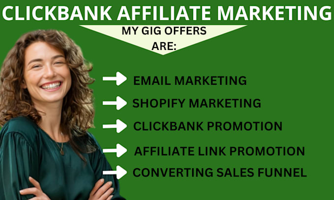 Gig Preview - Setup clickbank affiliate marketing, clickbank sales funnel