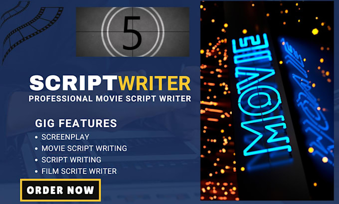 Bestseller - write your movie script, film script, screenplay