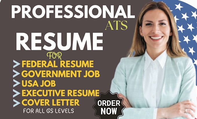 Bestseller - deliver optimize federal, executive, veteran, USA jobs, or government ats resume