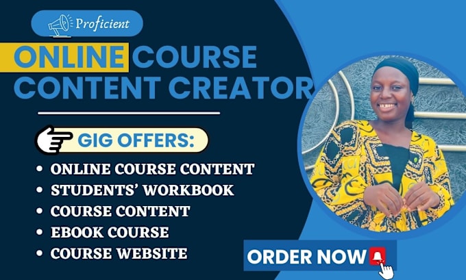 Bestseller - be your online course content creator, course development and course website