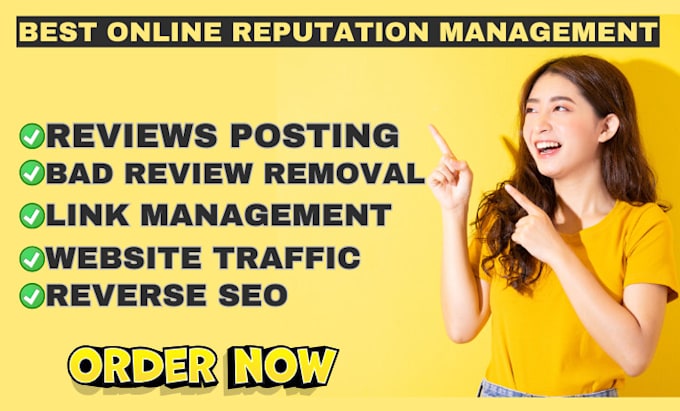 Gig Preview - Repair your online reputation by remove bad refiew, online reputation management