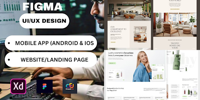 Bestseller - make figma website design, figma landing page, UI UX for web and app