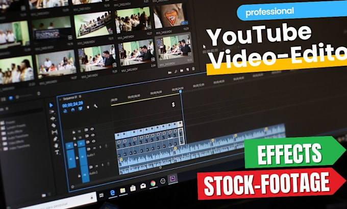 Gig Preview - Do professional youtube video editing