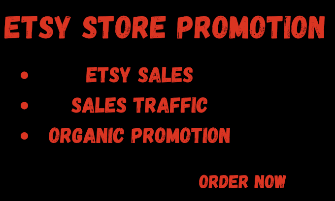 Gig Preview - Do etsy SEO, etsy promotion to increase etsy sales traffic