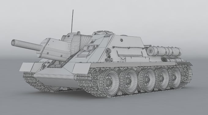 Gig Preview - Do 3d stylish tank,car,plane, 3d game asset texturing