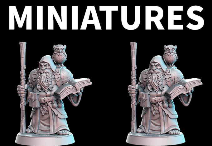 Gig Preview - Model warhammer 40k miniature sigmar tabletop dnd or boardgame aos for printing