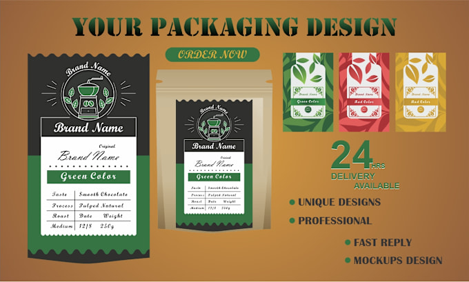 Gig Preview - Do custom pouch or box packaging, product label, amazon box