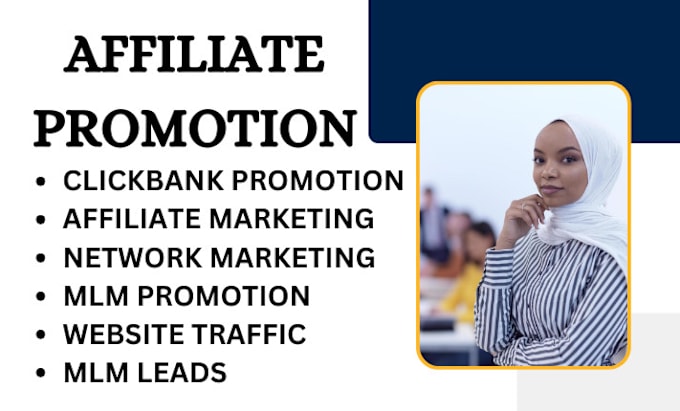 Gig Preview - Affiliate marketing link promotion clickbank affiliate referral link promotion