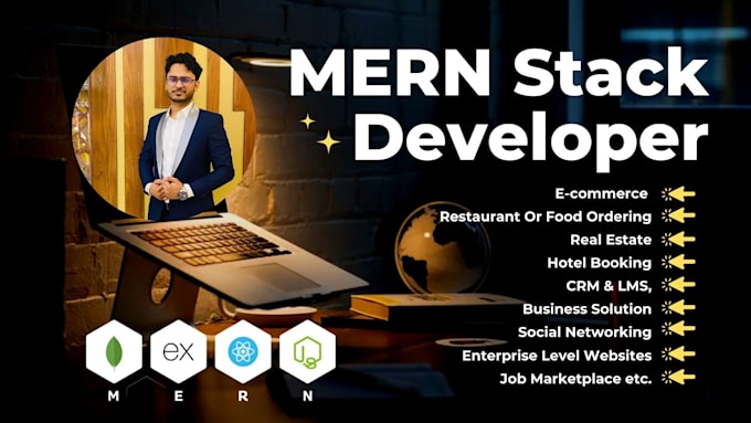 Gig Preview - Be your mern stack web developer with nextjs reactjs express