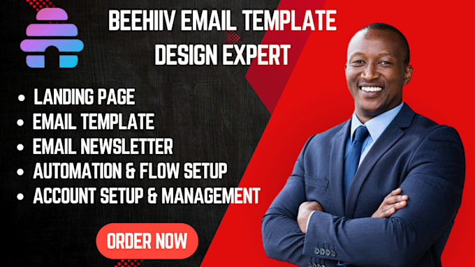 Gig Preview - Setup beehiiv newsletter template mailchimp beehive landing page design