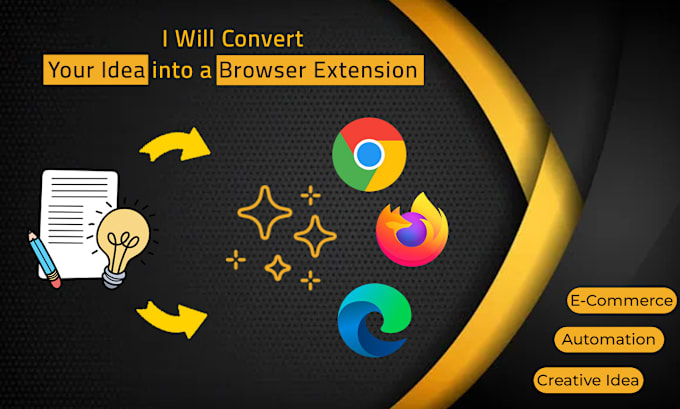 Gig Preview - Create custom automation browser extensions for ecommerce and productivity