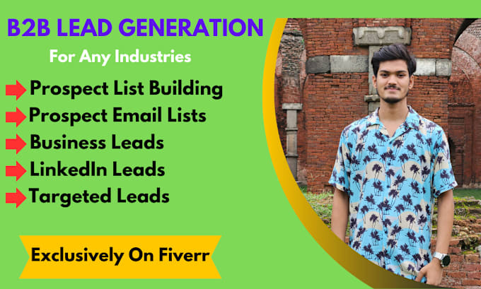 Gig Preview - Provide the best b2b lead generation for any industry