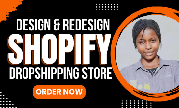 Gig Preview - Shopify dropshipping redesign shopify store shopify website design