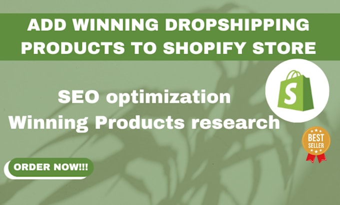 Gig Preview - Do shopify winning product listing, products research, SEO